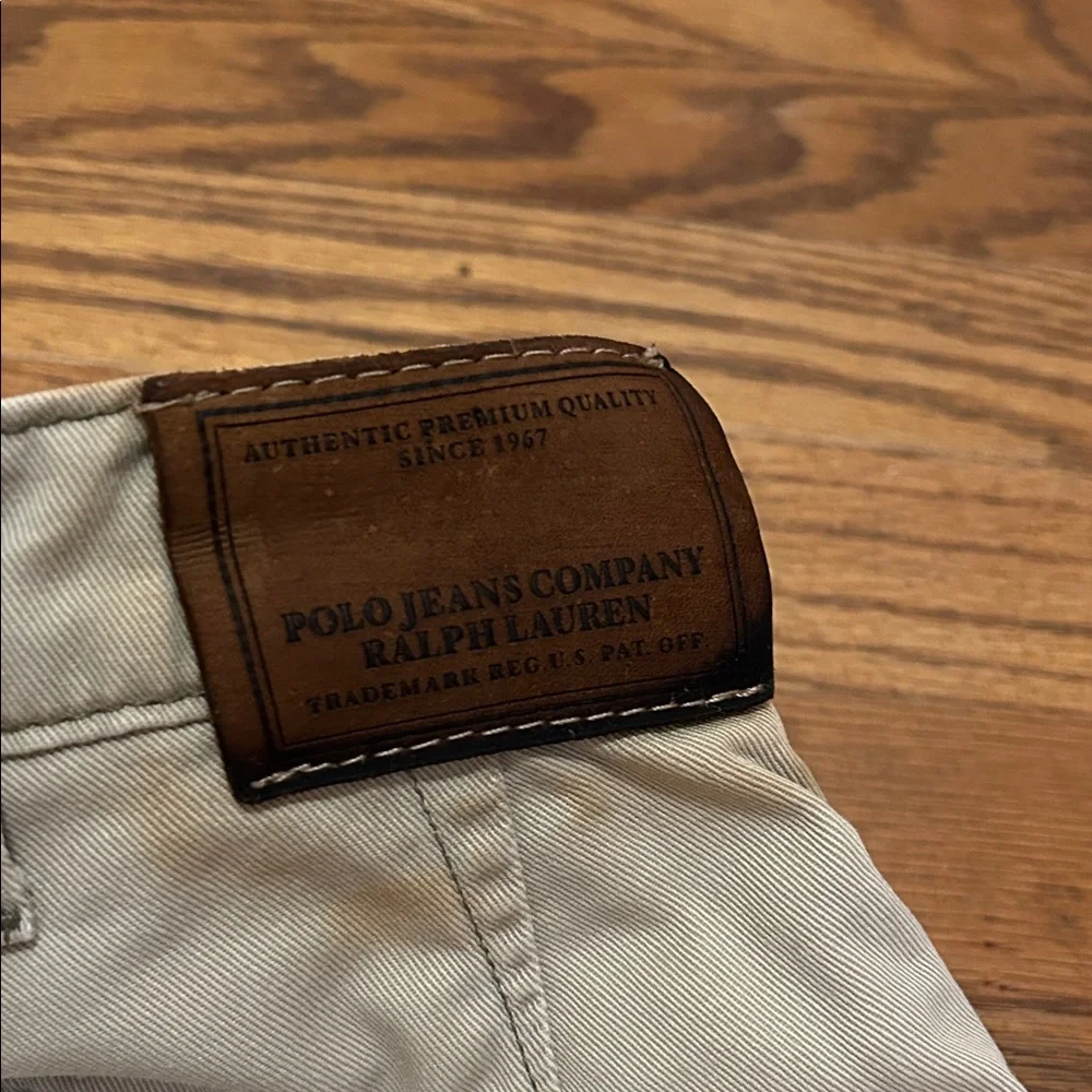 Vintage Polo Jeans Co Shorts Men’s 30 Freighter Cargo Leather Buckle Y2K Hiking